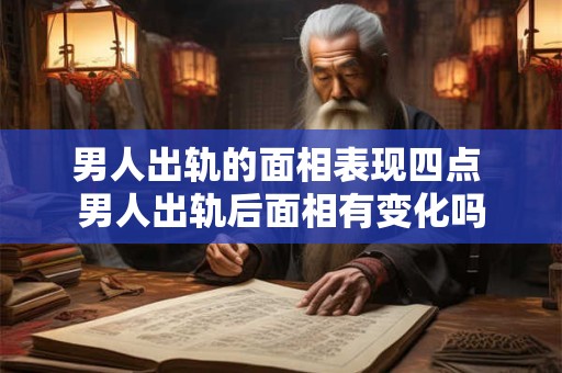 男人出轨的面相表现四点 男人出轨后面相有变化吗
