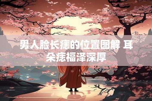 男人脸长痣的位置图解 耳朵痣福泽深厚
