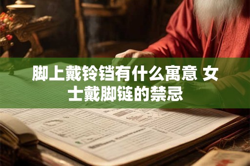 脚上戴铃铛有什么寓意 女士戴脚链的禁忌