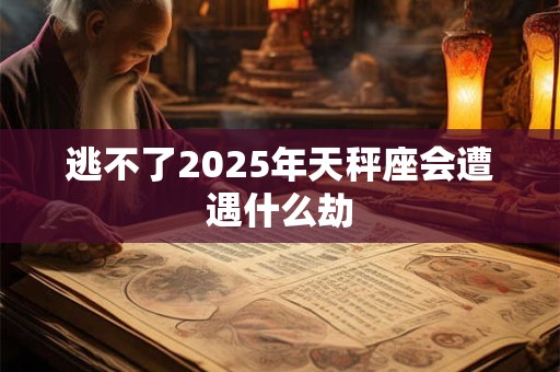 逃不了2025年天秤座会遭遇什么劫
