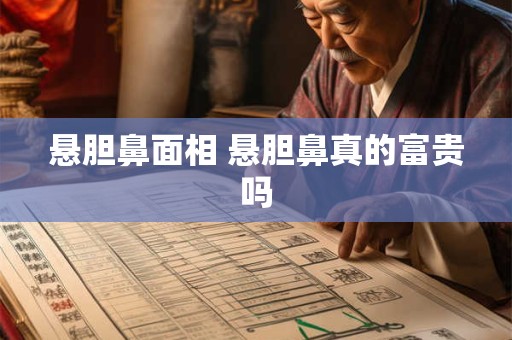 悬胆鼻面相 悬胆鼻真的富贵吗
