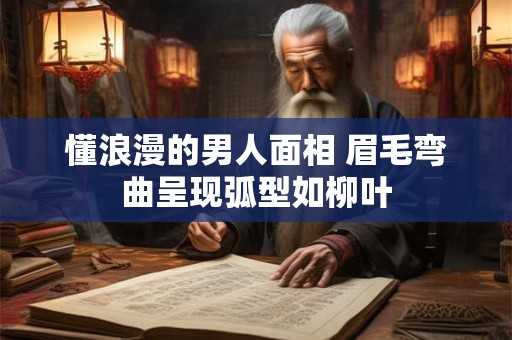 懂浪漫的男人面相 眉毛弯曲呈现弧型如柳叶