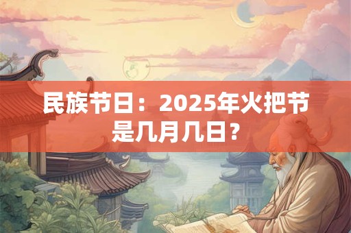 民族节日：2025年火把节是几月几日？