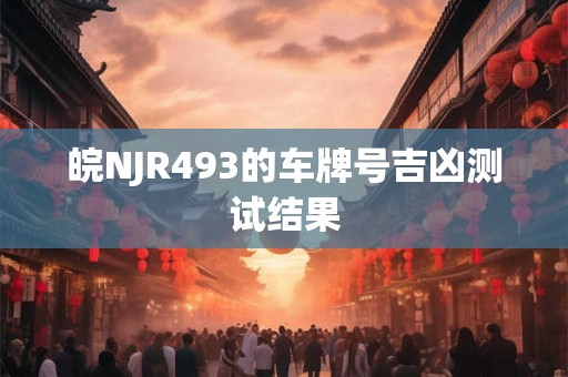 皖NJR493的车牌号吉凶测试结果