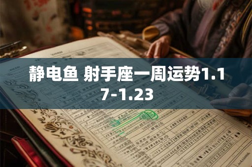 静电鱼 射手座一周运势1.17-1.23