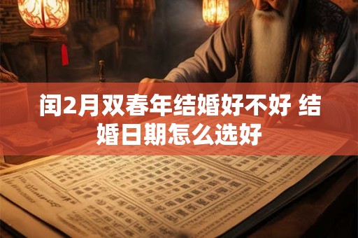 闰2月双春年结婚好不好 结婚日期怎么选好