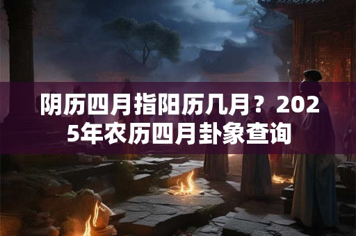 阴历四月指阳历几月？2025年农历四月卦象查询