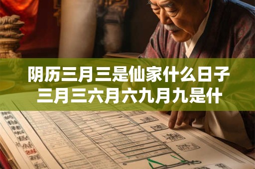 阴历三月三是仙家什么日子 三月三六月六九月九是什么日子