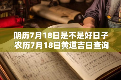 阴历7月18日是不是好日子 农历7月18日黄道吉日查询