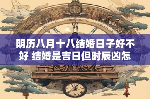 阴历八月十八结婚日子好不好 结婚是吉日但时辰凶怎么办