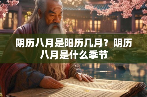 阴历八月是阳历几月？阴历八月是什么季节