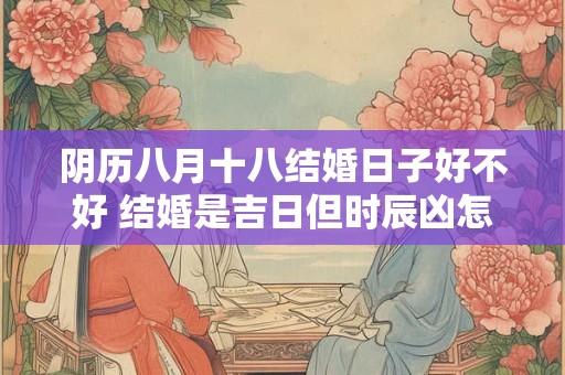 阴历八月十八结婚日子好不好 结婚是吉日但时辰凶怎么办