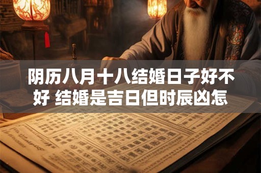 阴历八月十八结婚日子好不好 结婚是吉日但时辰凶怎么办