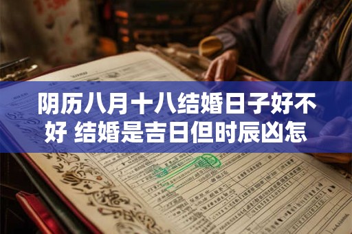 阴历八月十八结婚日子好不好 结婚是吉日但时辰凶怎么办