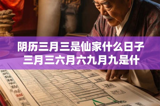阴历三月三是仙家什么日子 三月三六月六九月九是什么日子