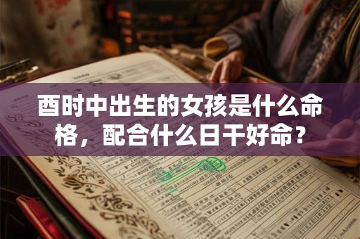 酉时中出生的女孩是什么命格，配合什么日干好命？