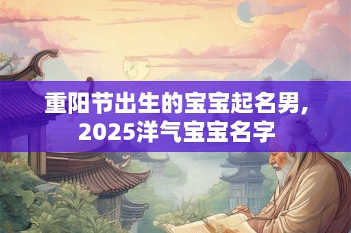 重阳节出生的宝宝起名男,2025洋气宝宝名字