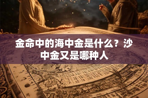 金命中的海中金是什么？沙中金又是哪种人