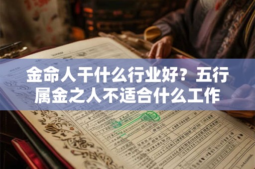 详细阅读:金命人干什么事业合适?属金人最好远离这类人 金命人干什么事业合适?属金人最好远离这类人