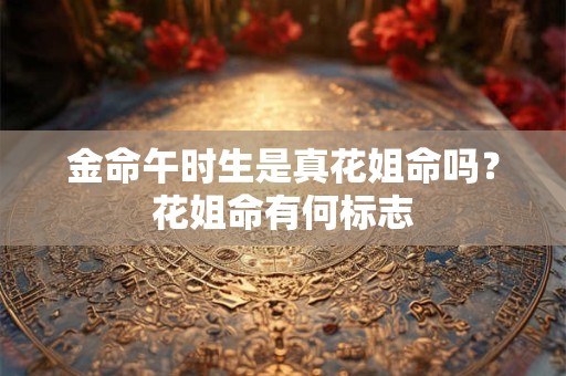金命午时生是真花姐命吗？花姐命有何标志