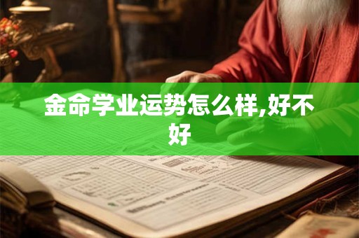 金命学业运势怎么样,好不好