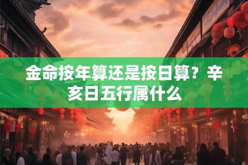 金命按年算还是按日算？辛亥日五行属什么
