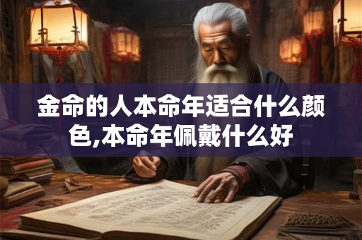 金命的人有钱吗以后？属金人的一生财运详解
