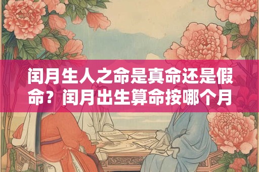闰月生人之命是真命还是假命？闰月出生算命按哪个月？