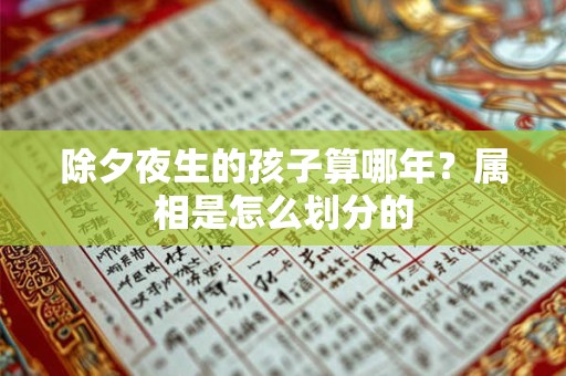 除夕夜生的孩子算哪年？属相是怎么划分的