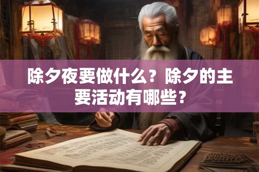 除夕夜能不能洗头洗澡？除夕夜能不能关灯？
