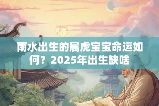 雨水出生的男孩名字库,根据节气取名
