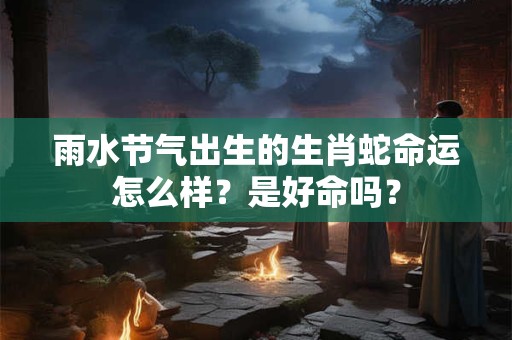 雨水节气出生的属鼠人命运好不好？