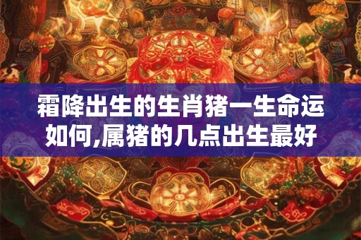 霜降出生的生肖猪一生命运如何,属猪的几点出生最好命？