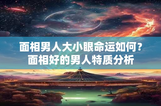 面相男人大小眼命运如何？面相好的男人特质分析