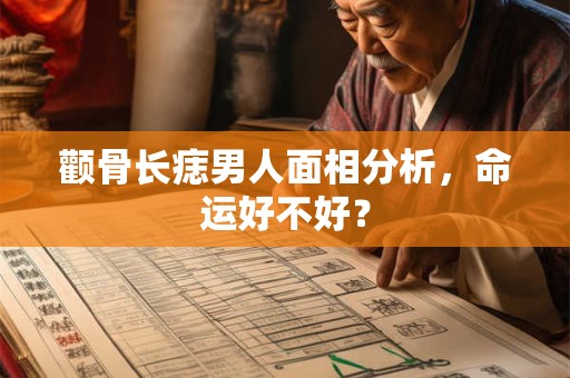 颧骨长痣男人面相分析，命运好不好？