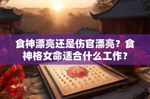食神漂亮还是伤官漂亮？食神格女命适合什么工作？