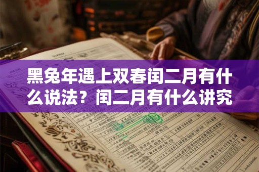 黑兔年遇上双春闰二月有什么说法？闰二月有什么讲究？