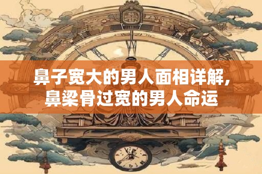 鼻子宽大的男人面相详解,鼻梁骨过宽的男人命运