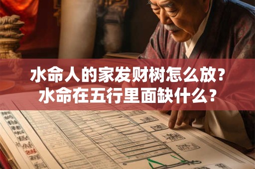 水命人的家发财树怎么放？水命在五行里面缺什么？