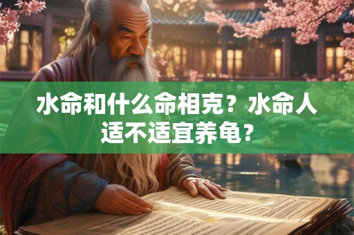 详细阅读:水命和什么命相克?水命人适不适宜养龟? 水命和什么命相克?水命人适不适宜养龟?