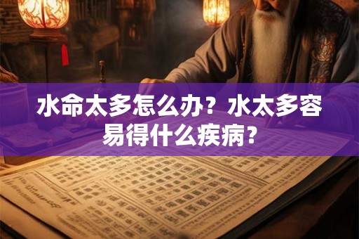 水命太多怎么办？水太多容易得什么疾病？