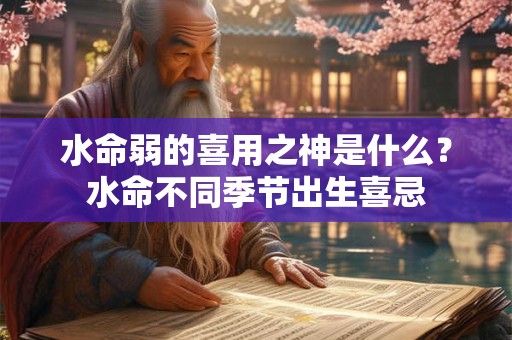 水命弱的喜用之神是什么？水命不同季节出生喜忌