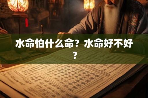 水命怕什么命？水命好不好？