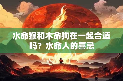 水命猴和木命狗在一起合适吗？水命人的喜忌