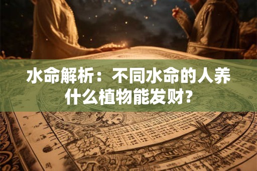 水命解析：不同水命的人养什么植物能发财？