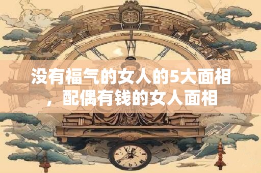 没有福气的女人的5大面相，配偶有钱的女人面相