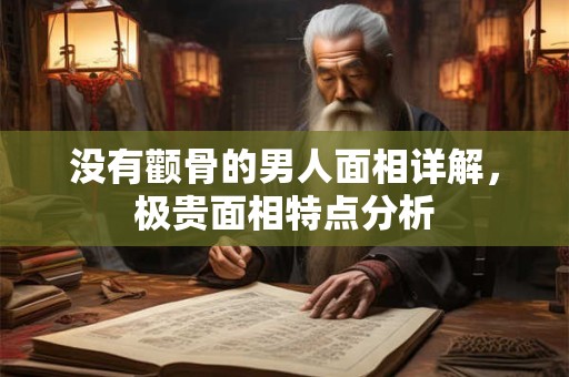 没有颧骨的男人面相详解，极贵面相特点分析