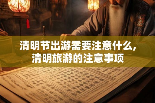 清明节出游需要注意什么,清明旅游的注意事项