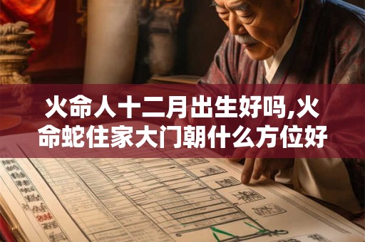 火命人十二月出生好吗,火命蛇住家大门朝什么方位好？