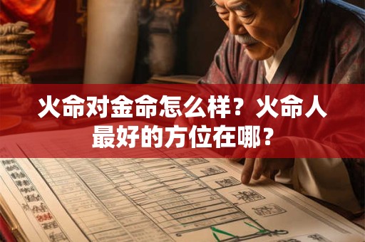 火命对金命怎么样？火命人最好的方位在哪？
